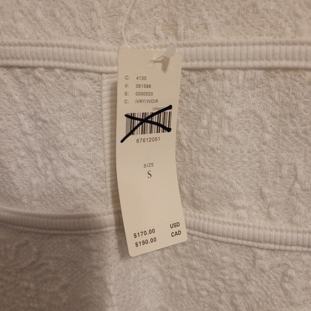 NWT Anthropologie Textured Knit Midi Dress Ivory Sleeveless Strappy - Picture 4 of 6
